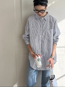 「アイテム（バングル/リストバンド）」を使った、DONOBAN OFFICIALさん（レディース・167cm）の春コーディネート