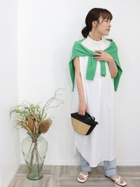 「DONOBAN（ドノバン）のアイテム（サンダル）」を使った、DONOBAN OFFICIALさん（レディース・165cm）の夏コーディネート