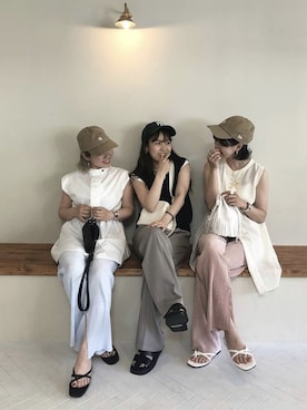「NEWERA」｜「アイテム（チュニック）」を使った、DONOBAN OFFICIALさん（レディース・165cm）の夏コーディネート