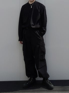 「Yohji Yamamoto（ヨウジヤマモト）のアイテム（アクセサリー）」を使った、よしおさん（メンズ・175cm）の春コーディネート