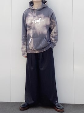 「CEBOG（セボジー）のアイテム（ブーツ）」を使った、よしおさん（メンズ・175cm）の春コーディネート