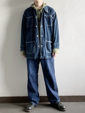 「Polo Ralph Lauren」｜「アイテム（カバーオール）」を使った、よしおさん（メンズ・175cm）の冬コーディネート