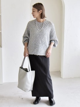 「ブルべ夏」｜清水さん（レディース・165cm）の秋コーディネート