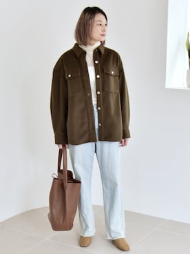 「ブルべ夏」｜清水さん（レディース・165cm）の秋コーディネート