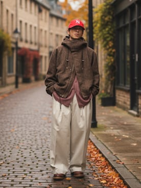 「アイテム（モッズコート）」を使った、Lok1さん（メンズ・167cm）の秋コーディネート