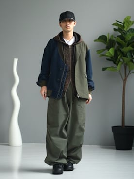 「アイテム（テーラードジャケット）」を使った、Lok1さん（メンズ・167cm）の秋コーディネート