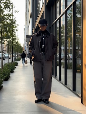 「アイテム（ドレスシューズ）」を使った、Lok1さん（メンズ・167cm）の秋コーディネート