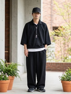 「GRANCY（グランシー）のアイテム（アクセサリー）」を使った、Lok1さん（メンズ・167cm）の夏コーディネート