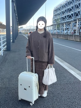 「アイテム（ノーカラージャケット）」を使った、ぴさん（レディース・154cm）の秋コーディネート