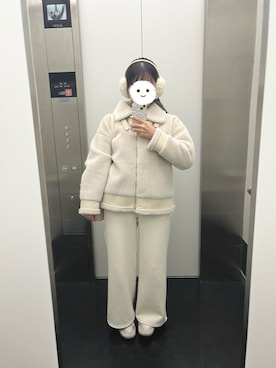 「アイテム（イヤーマフ）」を使った、ぴさん（レディース・154cm）の冬コーディネート