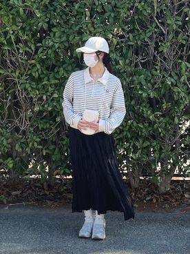 「アイテム（スニーカー）」を使った、ぴさん（レディース・154cm）の秋コーディネート