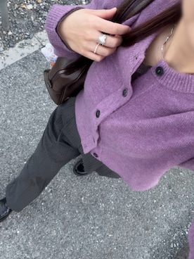 「アイテム（スラックス）」を使った、funyakoooさん（レディース・155cm・30代）の秋コーディネート