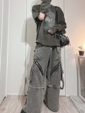 「アイテム（ボストンバッグ）」を使った、優貴🐈‍⬛🐾さん（メンズ・176cm）の秋コーディネート