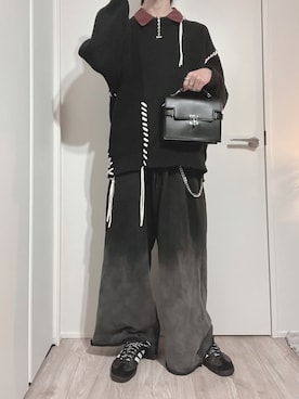 「JUNRED（ジュンレッド）のアイテム」を使った、優貴🐈‍⬛🐾さん（メンズ・176cm）の秋コーディネート