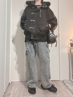 「アイテム（ボストンバッグ）」を使った、優貴🐈‍⬛🐾さん（メンズ・176cm）の秋コーディネート