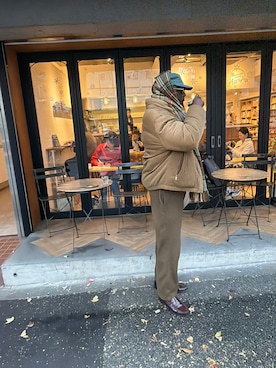 「アイテム（ジャケット/アウター）」を使った、momovibeさん（メンズ・188cm）の秋コーディネート