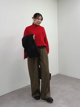 「カラー×コーデ」｜ranさん（レディース・160cm）の秋コーディネート