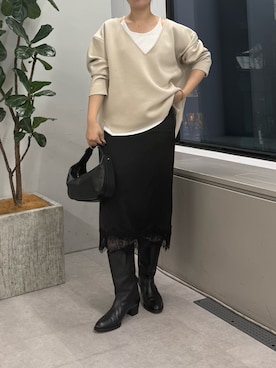 「2.718（ニーテンナナイチハチ）のアイテム」を使った、ranさん（レディース・160cm）の秋コーディネート