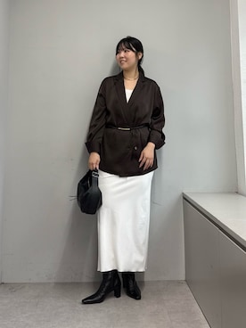 「2.718（ニーテンナナイチハチ）のアイテム」を使った、ranさん（レディース・160cm）の秋コーディネート