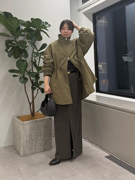 「アイテム（その他アウター）」を使った、ranさん（レディース・160cm）の秋コーディネート