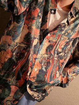 「FRUIT OF THE LOOM（フルーツオブザルーム）のアイテム」を使った、花沢アリスさん（レディース・164cm）の秋コーディネート
