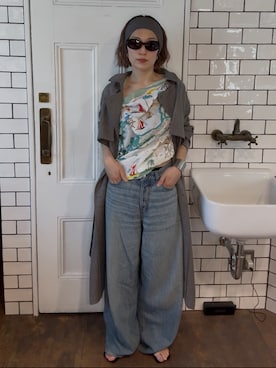 「room153（ルームイチゴサン）のアイテム」を使った、room153 director さん（レディース・153cm）の春コーディネート
