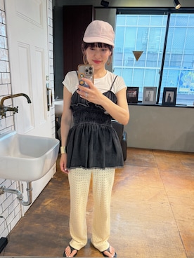 「room153（ルームイチゴサン）のアイテム」を使った、room153  snap さん（レディース・153cm）の夏コーディネート