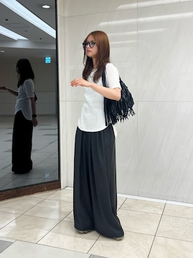 「Lui's（ルイス）のアイテム（パンツ）」を使った、chisaki0402さん（レディース・159cm）の夏コーディネート