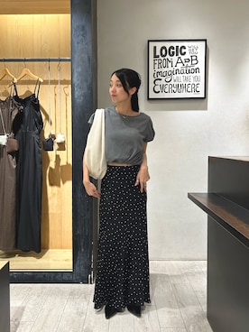 「CAPRICIEUX LE'MAGE（カプリシューレマージュ）のアイテム（Tシャツ/カットソー）」を使った、mai24lemさん（レディース・153cm）の夏コーディネート