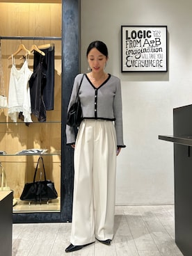 「CAPRICIEUX LE'MAGE（カプリシューレマージュ）のクラウディギャザーバッグ（ショルダーバッグ）」を使った、mai24lemさん（レディース・153cm）の秋コーディネート