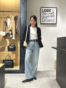 「CAPRICIEUX LE'MAGE（カプリシューレマージュ）のアイテム（デニムパンツ）」を使った、mai24lemさん（レディース・153cm）の秋コーディネート