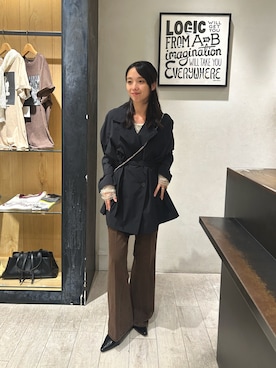「CAPRICIEUX LE'MAGE（カプリシューレマージュ）のアイテム（デニムパンツ）」を使った、mai24lemさん（レディース・153cm）の秋コーディネート