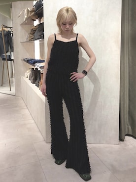 「MURUA（ムルーア）のアイテム（パンツ）」を使った、SAKUMA IZUMIさん（レディース・154cm）の春コーディネート