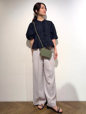 「DRESSTERIOR（ドレステリア）のアイテム」を使った、mikuさん（レディース・155cm）の春コーディネート