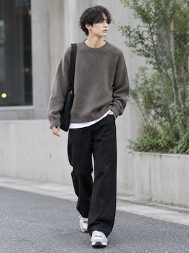 「no brand（ノーブランド）のアイテム」を使った、yamalnさん（メンズ・178cm）の秋コーディネート