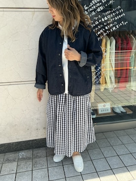 「アイテム（ジャケット/アウター）」を使った、edo104さん（レディース・156cm）の春コーディネート