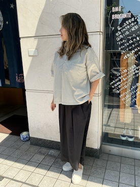 「DMGのアイテム（シャツ/ブラウス、その他）」を使った、edo104さん（レディース・156cm）の春コーディネート