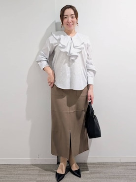 「THE SHOP TK （ザ ショップ ティーケー ）のアイテム」を使った、mikaさん（レディース・162cm）の春コーディネート