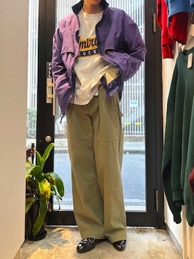 立川 古着屋  Whimsimさん（メンズ・176cm）の春コーディネート