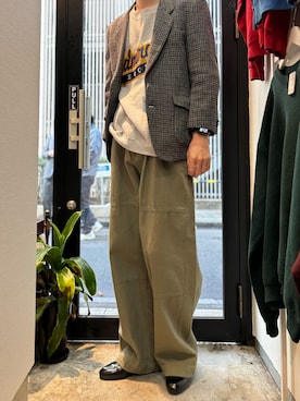 立川 古着屋  Whimsimさん（メンズ・176cm）の春コーディネート