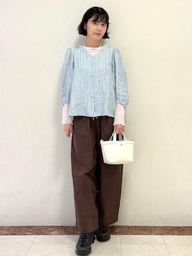 「SOUP（スープ）のアイテム」を使った、Itoさん（レディース・162cm）の春コーディネート