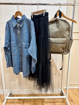 「アイテム（バックパック/リュック）」を使った、もち。さん（レディース・100cm）の春コーディネート