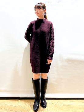 Yukaさん(レディース・160cm)の冬コーディネート