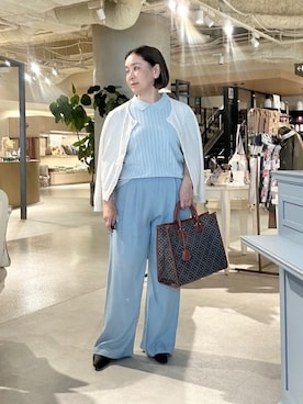 「Airpapel（エアパペル）のアイテム」を使った、chika※ LAURA ASHLEYさん（レディース・154cm）の春コーディネート