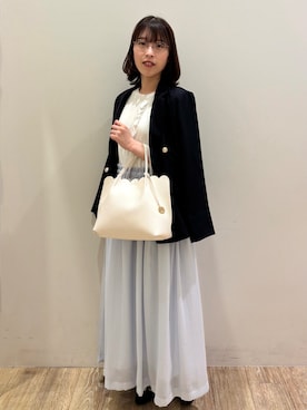 「index（インデックス）のアイテム（バッグ）」を使った、honamiさん（レディース・159cm）の春コーディネート