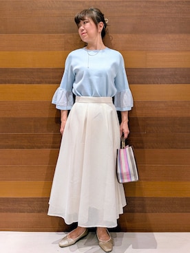 momoさん（レディース・160cm）の春コーディネート