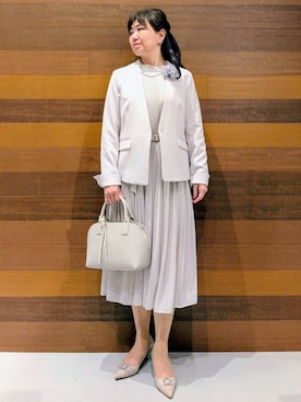 「index（インデックス）のアイテム（バッグ）」を使った、momoさん（レディース・160cm）の冬コーディネート