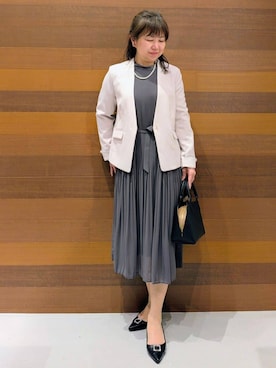 「index（インデックス）のアイテム（バッグ）」を使った、momoさん（レディース・160cm）の冬コーディネート