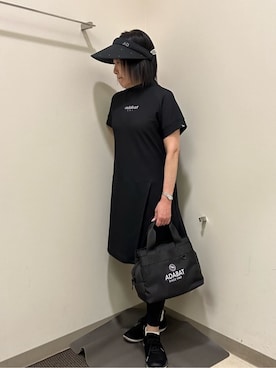 「アイテム（サンバイザー）」を使った、CNさん（レディース・154cm）の春コーディネート