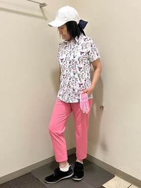 「アイテム（その他、ピンク系）」を使った、CNさん（レディース・154cm）の夏コーディネート